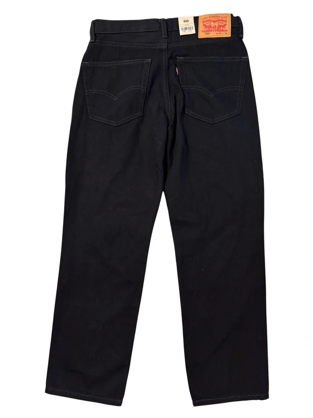 Levis 550 Relaxed Jeans Mens 30x30 NWT Black 100% Cotton No Stretch Denim